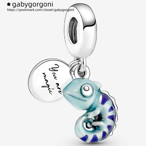 Pandora Colour-changing Chameleon Dangle Charm - Picture 1 of 5